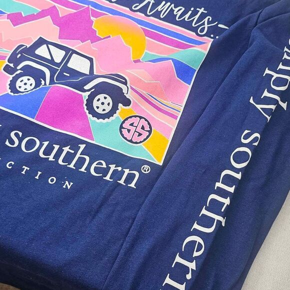 Simply Southern Tops - Simply Southern Long Sleeved Women's Blue Shirt - WOMEN'S SIZE SMALL